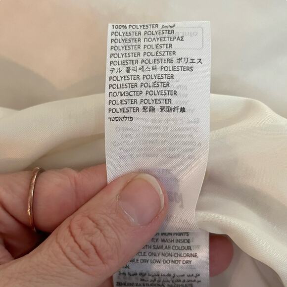 Edikted Penny Lane Jacket Medium Cream Faux Suede Shaggy Furry Boho Retro Hippie - Picture 11 of 11